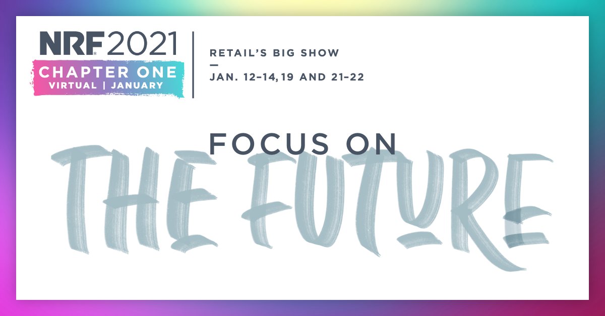 NRFBigShow's tweet photo. It’s finally here! #NRF2021: Retail’s Big Show – Chapter 1 kicks off now! https://t.co/33yaaQ1IN4 https://t.co/RM5nzJ8wLz