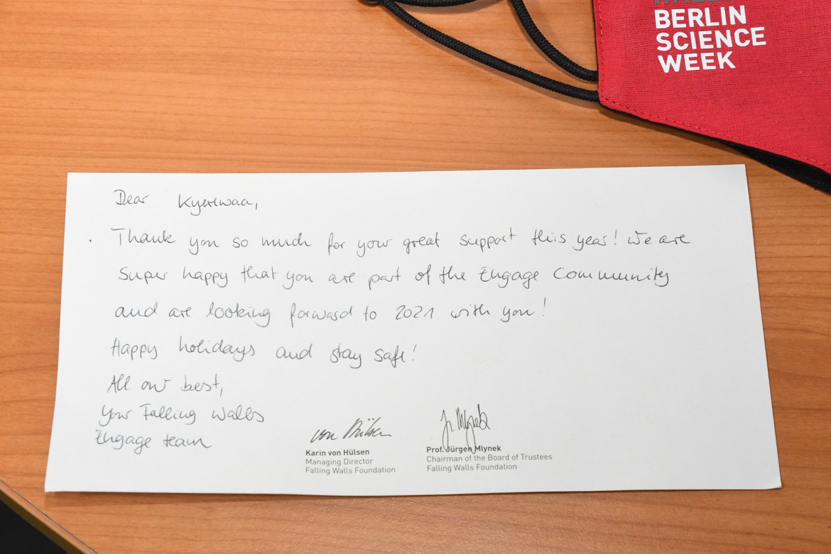 miss_kyerewaa's tweet photo. Vielen Dank! @Falling_Walls engage team!
I got surprised today with a branded nose mask and a card today at work. Proud to be part of this family😊.

#CircleTable 
#StaySafe https://t.co/BGYSv9dvin