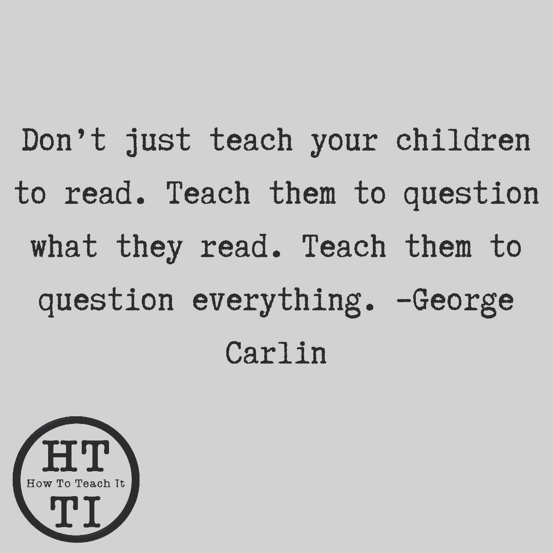 HowToTeachIt1's tweet photo. The only way to counteract false narratives and the cult-like, terrorist behavior attacking our country is through education. We should question everything and have the skills to discern actual, scientific truth. That process starts with the education of children. https://t.co/xV0PTHz4rQ