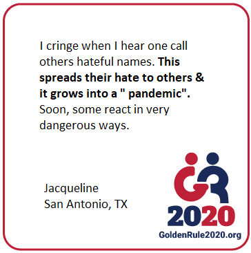 NICDInstitute's tweet photo. We are in a moment that calls people of good will forward, to engage with dignity and respect across our differences, as a counter to the virus of hate and fear that lives within some. May the Golden Rule help guide us to see the humanity in others now. #GoldenRule2020 https://t.co/WUFDmlcKCN