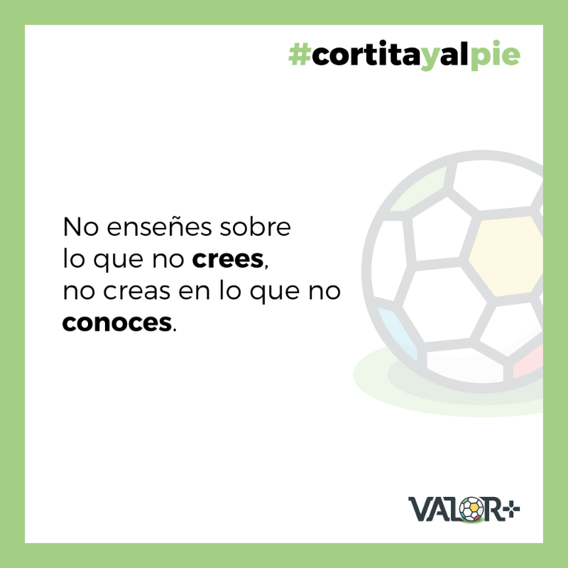 ValorPlus_SS's tweet photo. Cortita y al pie ⚽️

#valorplus #futbol #maneldelgado #entrenadoresfutbol
#formacionfutbol #futbolbase
#coachingfutbolistico #cortitayalpie https://t.co/5cRwo5VobE