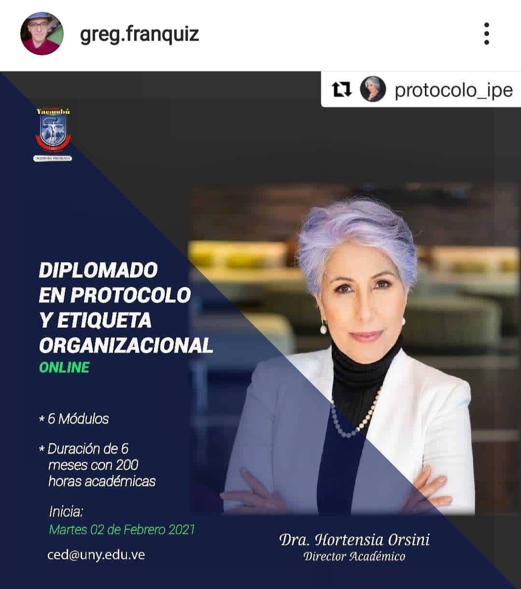 Felicidades al equipo docente de <a href="/ProtocoloIPE/">Protocolo y Etiqueta</a> por este excelente #diplomado