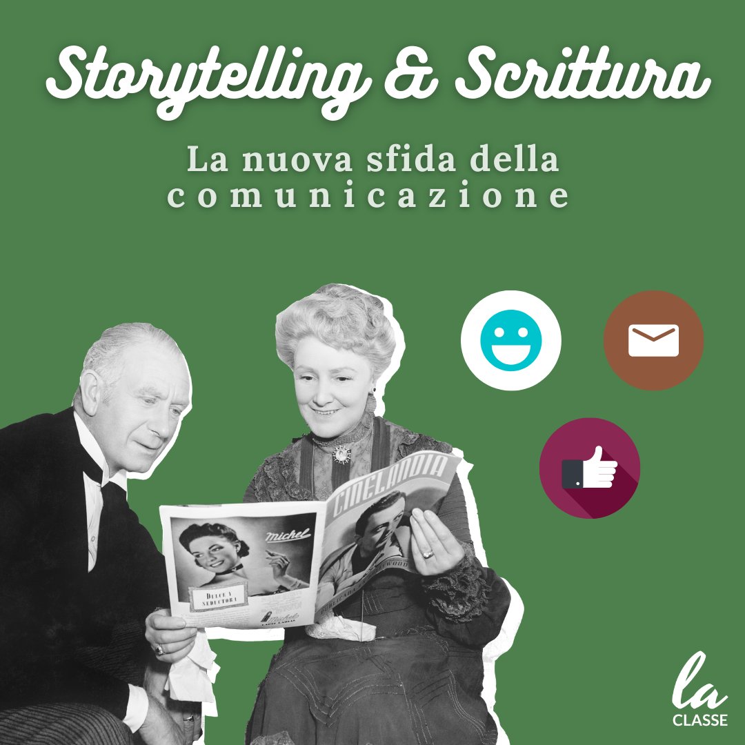 La Classe Storytelling e scrittura: 14 lezioni, per imparare a far incontrare scrittura e narrazione nei tuoi testi e nelle strategie di comunicazione.
Per entrare in classe, trovi qui tutte le informazioni 👇
la.lacontentacademy.it/la-classe-stor…