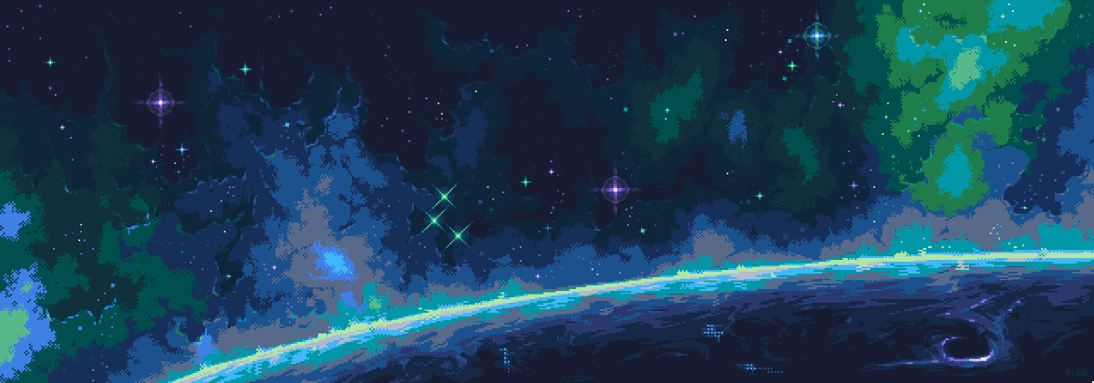 useless_pursuit's tweet photo. Hey #PortfolioDay ! I'm Norma and I like to make pixel art. I love creating sci-fi environments and space scenes 🤖💜

#pixelart #ドット絵 https://t.co/orYPksH8dC