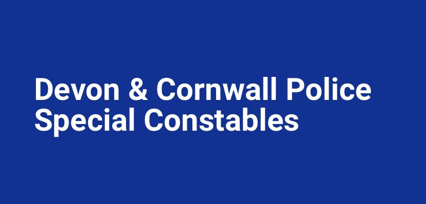 🚨WE ARE RECRUITING🚨 Applications are open to become a Special Constable with @DC_PolIce. Find out more: recruitment-dcp-dp.org/devon-cornwall… 🚧Closes 15th Feb 21!🚧 #CouldYou #BeSpecial