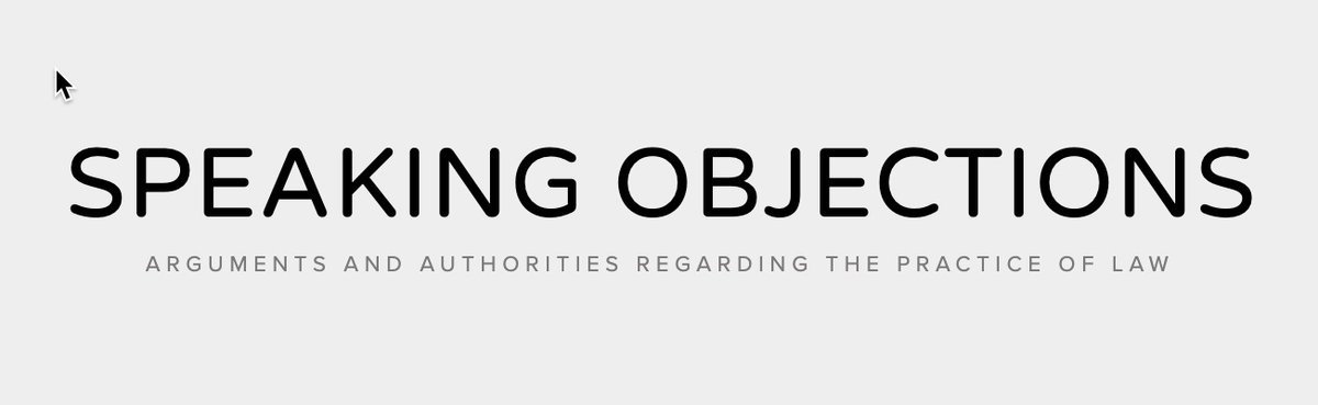 SObjections's tweet image. The Ethics of Legal Knowledge Products speakingobjections.com/articles/ethic…