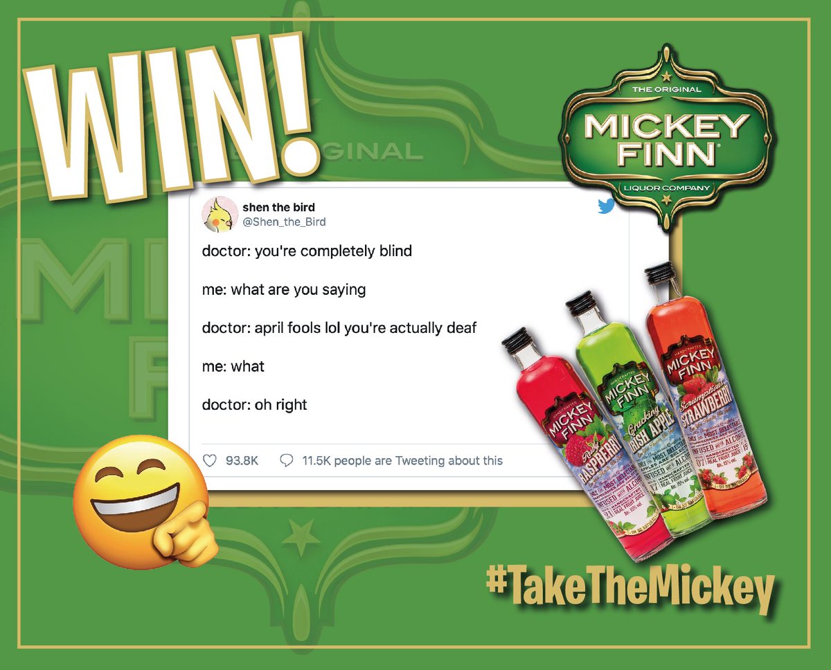 As we're celebrating the return of #TickleTuesday we decided to offer you fine folk the chance to #WIN a bottle of our finest!  
To enter to #WIN, simply FOLLOW US &amp; RT your #Flavourite you'd like to #WIN
Get cracking and good luck folks!
Our fave wins! #TakeTheMickey 😂