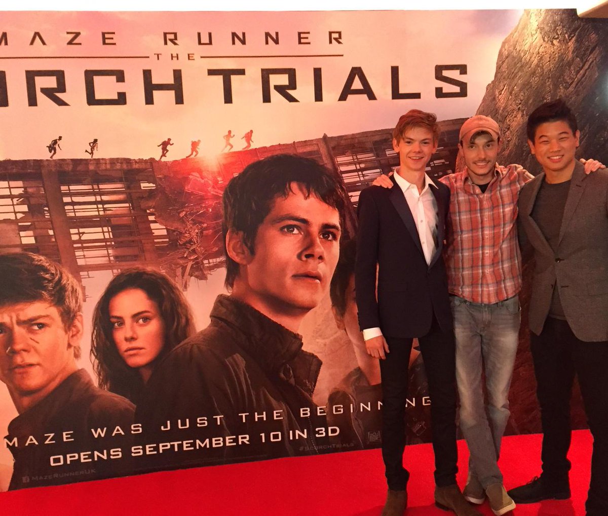 SanngsterThomas's tweet photo. London screening of #ScorchTrials with @Ki honglee @kScodders @wesball Thanks to all the fans who came along! https://t.co/B9K1qCOzbL