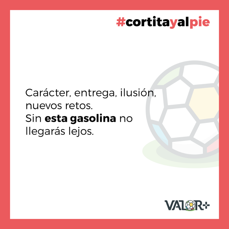 ValorPlus_SS's tweet photo. Cortita y al pie ⚽️

#valorplus #futbol #maneldelgado #entrenadoresfutbol
#formacionfutbol #futbolbase
#coachingfutbolistico #cortitayalpie https://t.co/OAL1JgR0ro