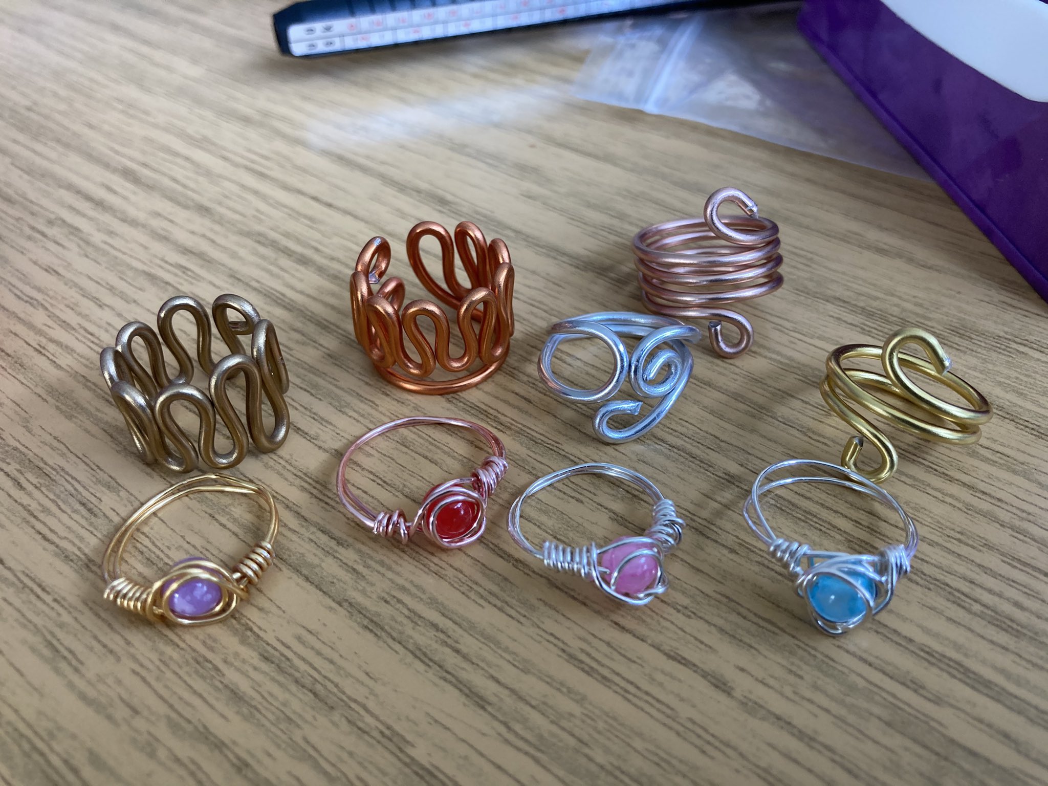 Thick 2024 wire rings