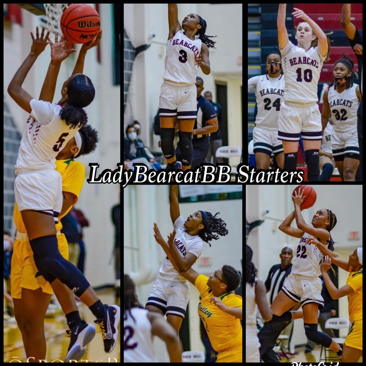 Game Day starters 1/12/21 LadyBearcatBB