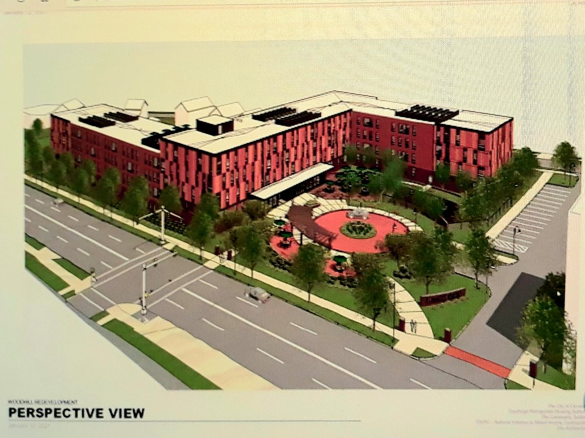 Here's the proposal's design of one of the new Woodhill Homes buildings: