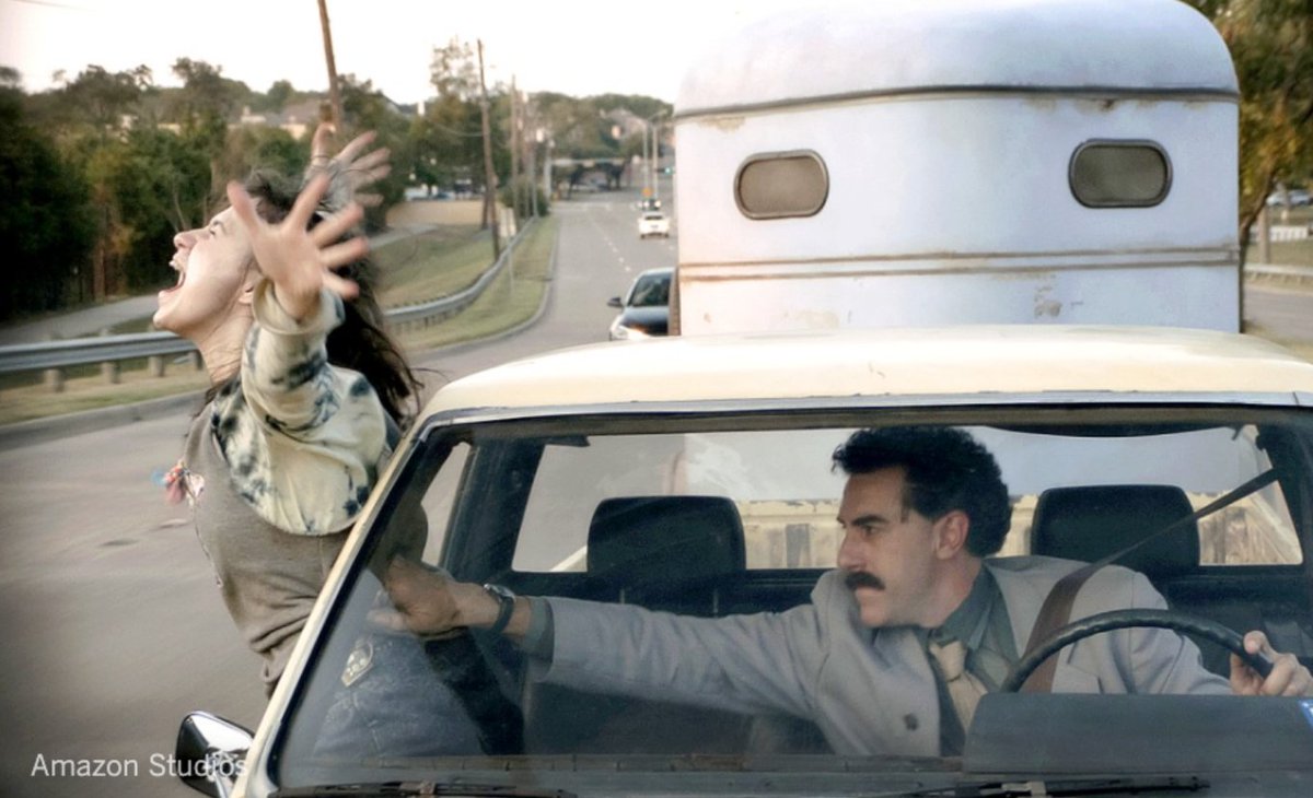 He was surprised the trick worked.Universal Pictures execs suggested delaying the movie to 2021 when movie theaters presumably would be open. But Cohen couldn’t shake what they captured Pence saying during his CPAC speech:  https://www.latimes.com/entertainment-arts/awards/story/2021-01-12/sacha-baron-cohen-borat-trial-of-the-chicago-seven