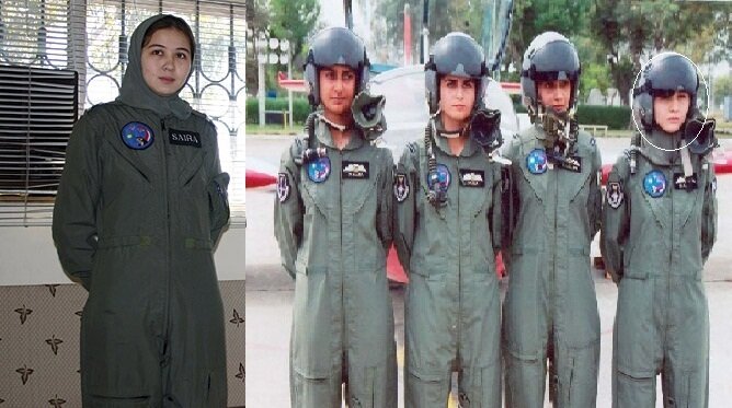 Saira Batool, a Hazara girl is one of the first four female pilots in Pakistan Air Force.