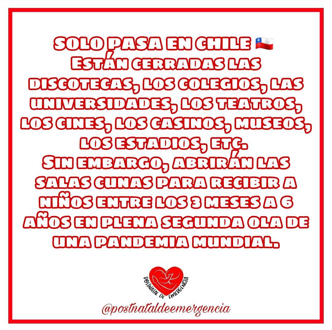 Fvera22's tweet photo. #LaMaternidadSeCastigaEnChile #LaMaternidadEsCastigadaEnChile #postnataldeemergencia https://t.co/2hbwKMFQf0