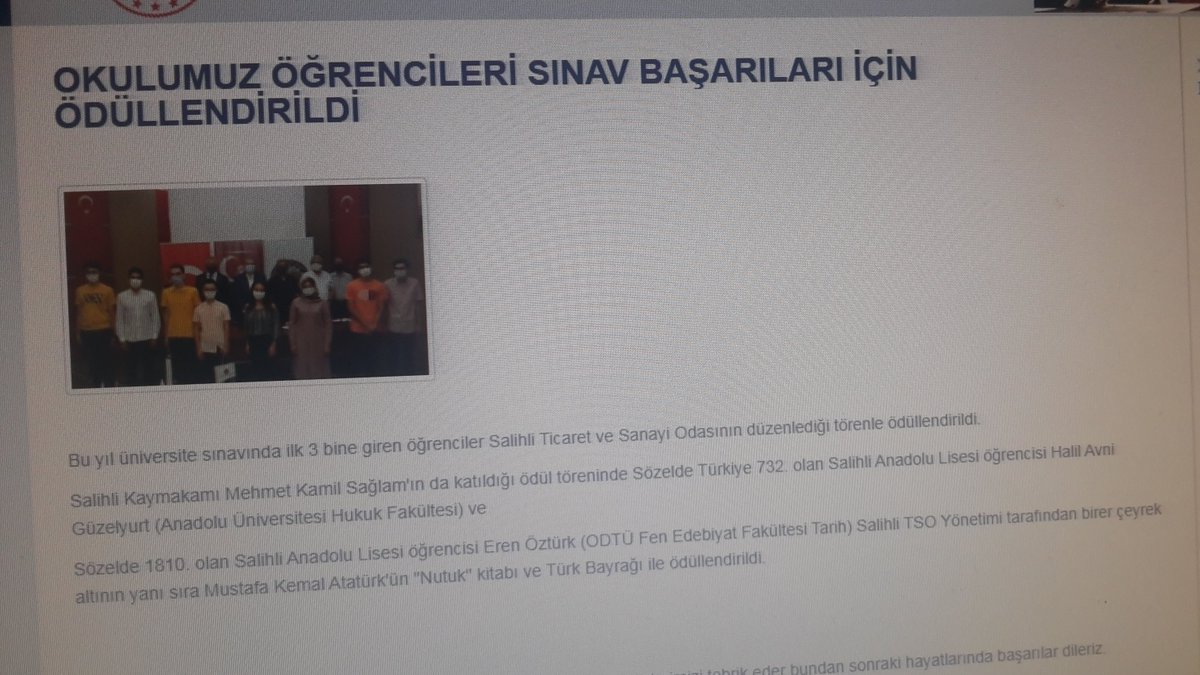 AndSalihli's tweet photo. 2020 YKS'de iki öğrencimiz derece yapmıştır.
Bir öğrencimiz ilk bine,diğer bir öğrencimiz ise ilk iki bine girmiştir. SAL #salihlideeğitim https://t.co/DV5HYd7TLI