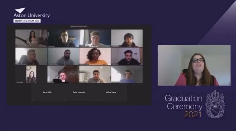 Virtual graduation, will forever be remembered as a covid graduate. Let’s hope me and my colleagues can celebrate properly when we’re back to normal. Congrats everyone <a href="/AstonUniversity/">Aston University</a>