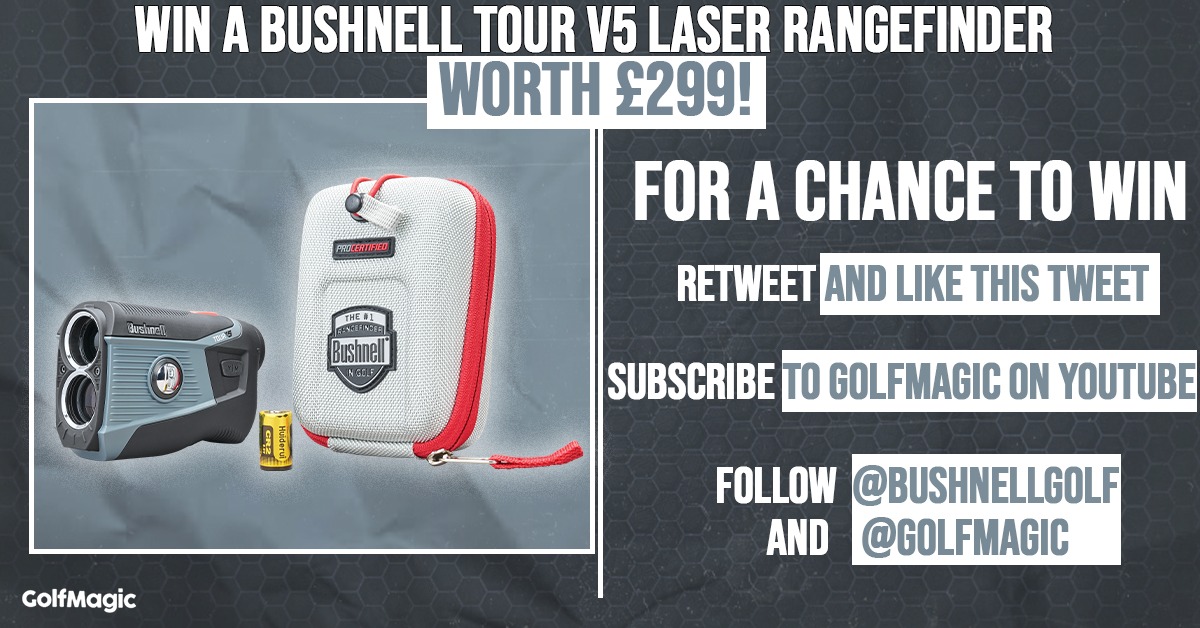 GolfMagic's tweet photo. WIN a Bushnell Tour V5 Laser worth £299! 🤑

HOW TO ENTER: 

1. RETWEET and LIKE this tweet
2. SUBSCRIBE to the GolfMagic YouTube Channel ➡️ https://t.co/MpJ9aZUTlf 
3. FOLLOW @GolfMagic and @BushnellGolf 

*Competition closes 24/01/21
*Winners will be notified by DM

Good luck! https://t.co/eBGZJ1UaWw