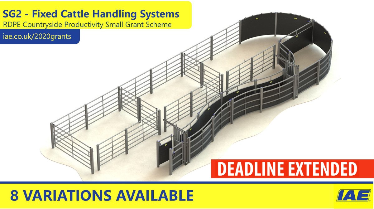 IAE1969's tweet photo. DEADLINE EXTENDED | #RDPE Round 3 of the Countryside Productivity Small Grant Scheme is still open.
We have Fixed Cattle Handling Systems available, orders need to be placed as soon as possible to ensure delivery before May 2021.
https://t.co/arsx6f13eK
#IAE1969 #Round3 #CPSGS https://t.co/AtiSoPKhPc