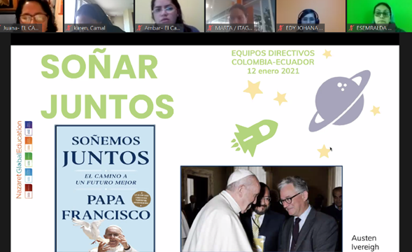 Iniciamos nuestro Encuentro de Equipos Directivos de la RED COLOMBIA-ECUADOR <a href="/nazaretglobal/">Nazaret Global Ed</a> 
<a href="/nmiro/">Núria Miró</a> nos invita a caminar y soñar juntos en #sinodalidad aunando esfuerzos y descubriendo los estilos particulares de liderazgo de cada uno #viviendooportunidadescontigo