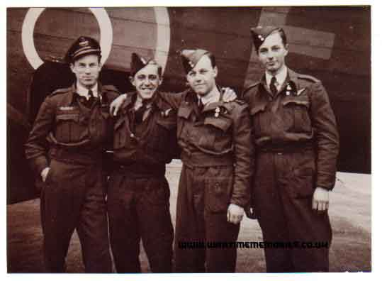 Ultimately AL-F was unlucky enough to be hit by three bombs from on high.This loss has often been incorrectly attributed to flak. In truth, damned unlucky. Of the crew, 3 killed, 3 POW, 1 made it back.George was captured. /12