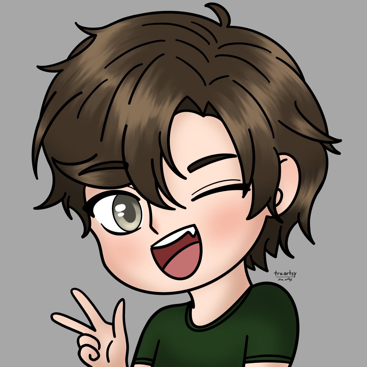 CloverVT_'s tweet photo. I finished my follower drawing of @thePersonGarge and I’m looking forward to future follower drawing goals✨ https://t.co/IVzrl9qeSZ