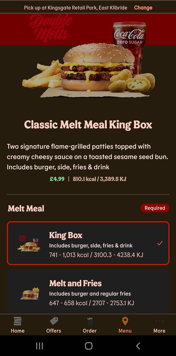 NicolePollock2's tweet photo. @BurgerKingUK so disappointed by the chilli cheese melt from east Kilbride branch.. McDonald's wouldn't have done this 🤣🙄 https://t.co/QxYXfFr0AE