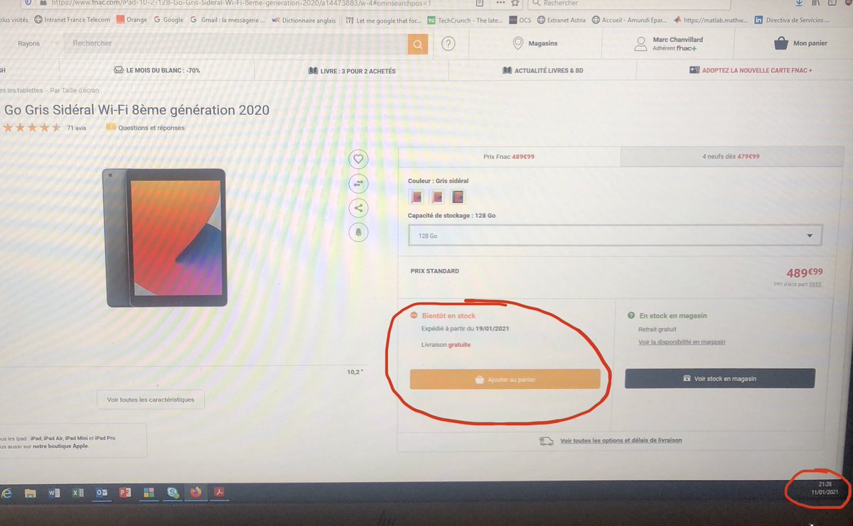 MarcChan56's tweet photo. @Mcoeur75 @Fnac Ils n’ont pas traîné d’ailleurs... Impossible d’en commander un le matin mais « magiquement » de retour en fin de journée après la fin de leur promo. Bien joué @Fnac... https://t.co/g80TgBLWLT