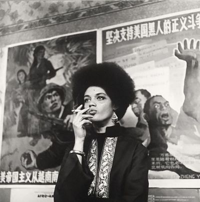 "A woman's place is in the struggle" 
- Kathleen Cleaver of the Black Panthers, c.1969 
(image S. Shames)