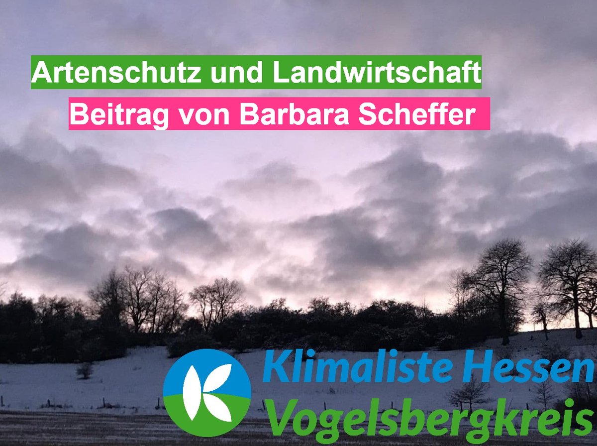 KlimalisteVB's tweet photo. Forderungen zum Thema Artenschutz und Landwirtschaft von der Klimaliste Vogelsberg. Geschrieben von Barbara Scheffer, Diplom-Agraringenieurin mit dem Schwerpunkt Umweltsicherung und Entwicklung ländlicher Räume. 

https://t.co/wzm0MZ8W0w https://t.co/BaxpIG8M3P