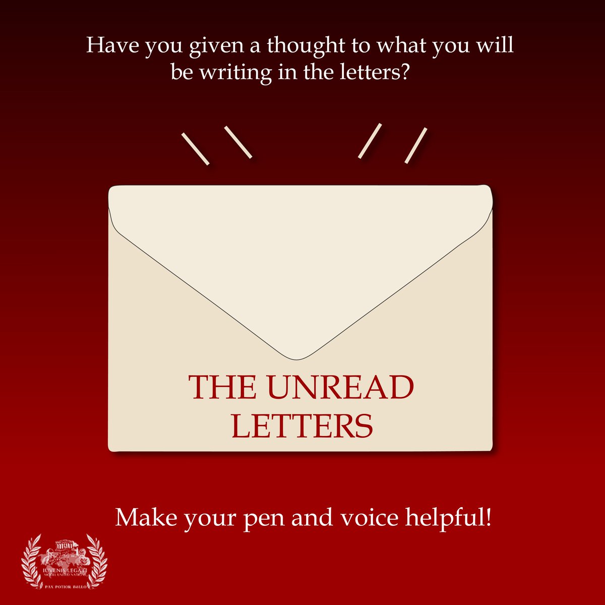 iuvenis_legati's tweet photo. Write what you feel when you see the oppressors being powerful. 
Write what you know about the rights that humans have.
Write about the stories that you have heard, about the persecution.

#TheUnreadLetters https://t.co/bEVQdMGOLY
