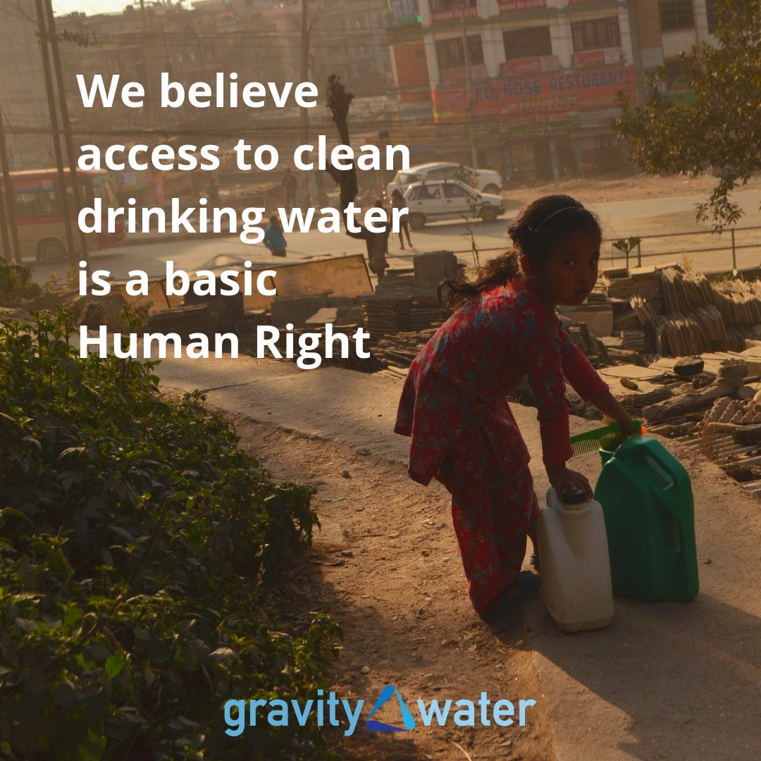 Water is a necessity to live, which should be easily accessible to all. 
- - - - - 
#gravitywater #cleanwaterforall #waterisahumanright #makeadifference #supportwater