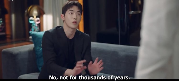 30. CHEONNYEON MANNYEON. Thousand years Ten thousand years. Dosan not believing in thousands of years since it is impossible considering the maximum life span BUT believing in thousands of years (Forever) to love Dalmi 