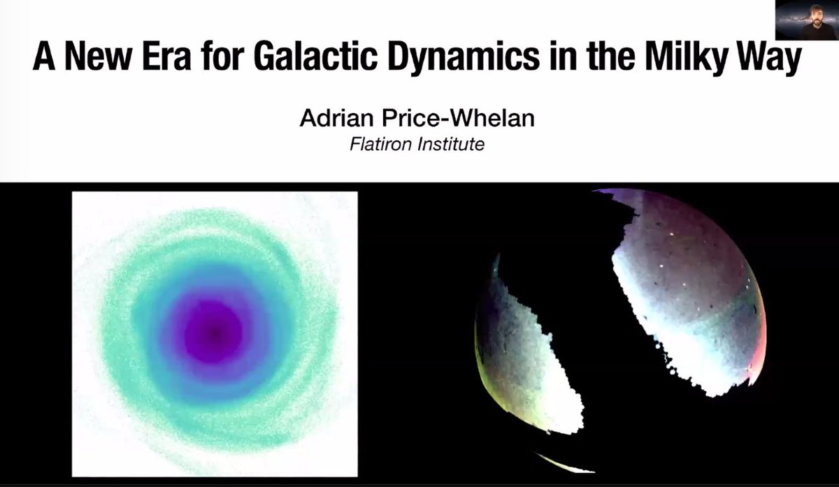 The first plenary of the second day of  #AAS237 is titled " A New Era for Galactic Dynamics in the Milky Way" and is being given by Adrian Price-Whelan from  @FlatironCCA!