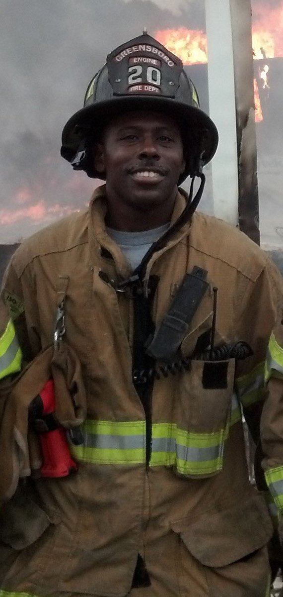 PFFG947's tweet photo. Ramzidden El-Amin is being buried today. El died suffering from job-related #cancer. El fought fire &amp; protected #Greensboro for over 2 decades. We miss El. NC is the only state that doesn’t recognize presumptive cancer benefits for firefighters. This is why we fight. https://t.co/qABfZb3MO8