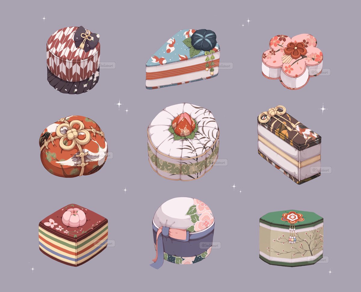 Stellateart's tweet photo. Desserts 🌸🍰 https://t.co/n3jvAW2QgB