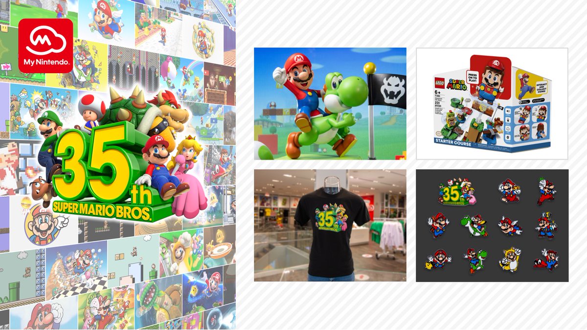 NintendoAmerica's tweet photo. Here we go! Enter the My Nintendo Super Mario Bros. Sweepstakes: Wave 2 for a chance to win one of several cool prize packs that would make any Mario fan happy! https://t.co/LxM8F26yId https://t.co/5cHRIZhdtc