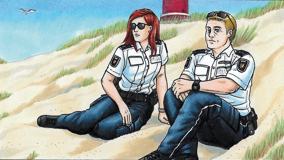 nessi6688's tweet photo. So, Seiten fertig bearbeitet und verschickt. Gedruckt gibt's das dann im Mai bei "Pure Fruit" zu sehen. :) #comic #illustration #polizei #amrum #schleswigholstein #oc #originalcharacter #purefruit https://t.co/uzsHulrv7T