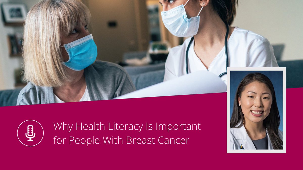 Breastcancer.org (@breastcancerorg) on Twitter photo New podcast: <a href="/JenniShengMD/">Jenni Sheng MD</a> of <a href="/HopkinsMedicine/">Johns Hopkins Medicine</a> explains what health literacy is and how you can improve your skills #breastcancer #bcsm breastcancer.org/community/podc… New podcast: <a href="/JenniShengMD/">Jenni Sheng MD</a> of <a href="/HopkinsMedicine/">Johns Hopkins Medicine</a> explains what health literacy is and how you can improve your skills #breastcancer #bcsm breastcancer.org/community/podc…