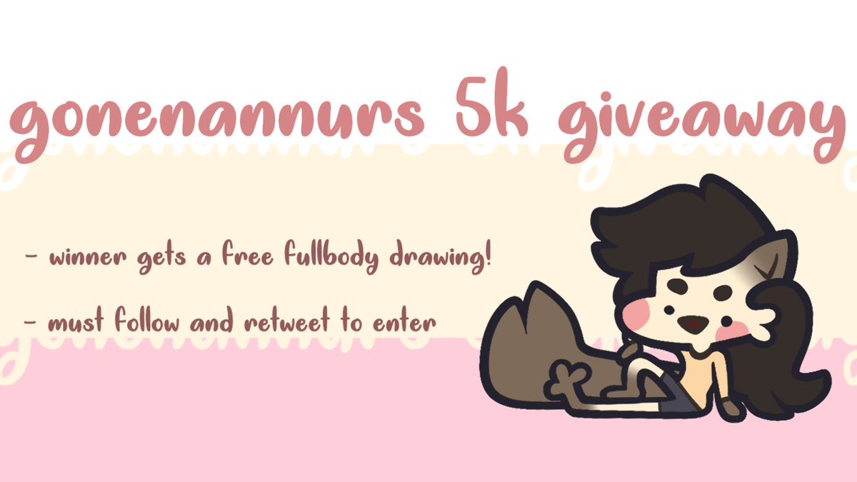 🎉5K ART GIVEAWAY!🎉 Wanted to celebrate an EPIC milestone with an EPIC giveaway! Here's the deets: 🔹1 winner will get a free fullbody drawing of their OC! (with light shading) 🔹follow and retweet to enter 🔹ends Sunday, Jan 24th @ 9pm PST/ 12am EST Fullbody Samples Below!