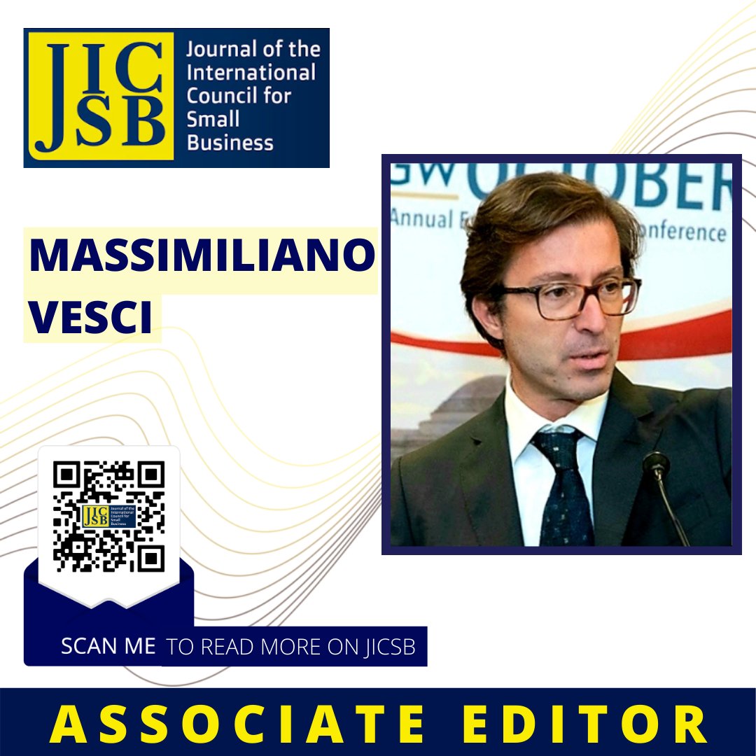 The JICSB (@thejicsb) on Twitter photo We are pleased to introduce one of our new JICSB Associate Editors: Prof. Massimiliano Vesci (Associate Professor <a href="/UniSalerno/">Università Salerno</a>)
View our full roster of #JISCB Associate Editors here🔗 icsb.org/jicsb/jicsb-as… | #ICSB We are pleased to introduce one of our new JICSB Associate Editors: Prof. Massimiliano Vesci (Associate Professor <a href="/UniSalerno/">Università Salerno</a>)
View our full roster of #JISCB Associate Editors here🔗 icsb.org/jicsb/jicsb-as… | #ICSB