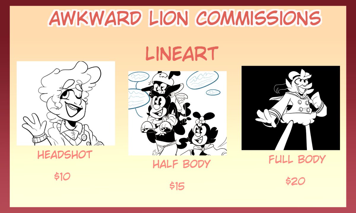 awkwardli0n's tweet photo. Commissions are open for 2021! All prices are in USD and done through paypal, if you have any questions or want a commission DM me! Retweets are always greatly appreciated and thank you! https://t.co/P8xQiszTec