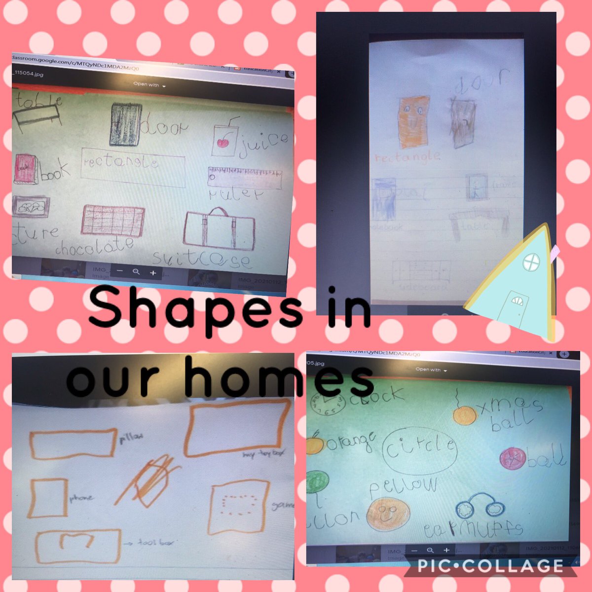 RynneSiobhan's tweet image. Some more super home learning today with @AbStpeters Primary 1’s and their families. Thank you for all the work shared on google classroom. #shapes #commonwords #aberdeenlearns #Googlemeets 🙂👍🏻💻