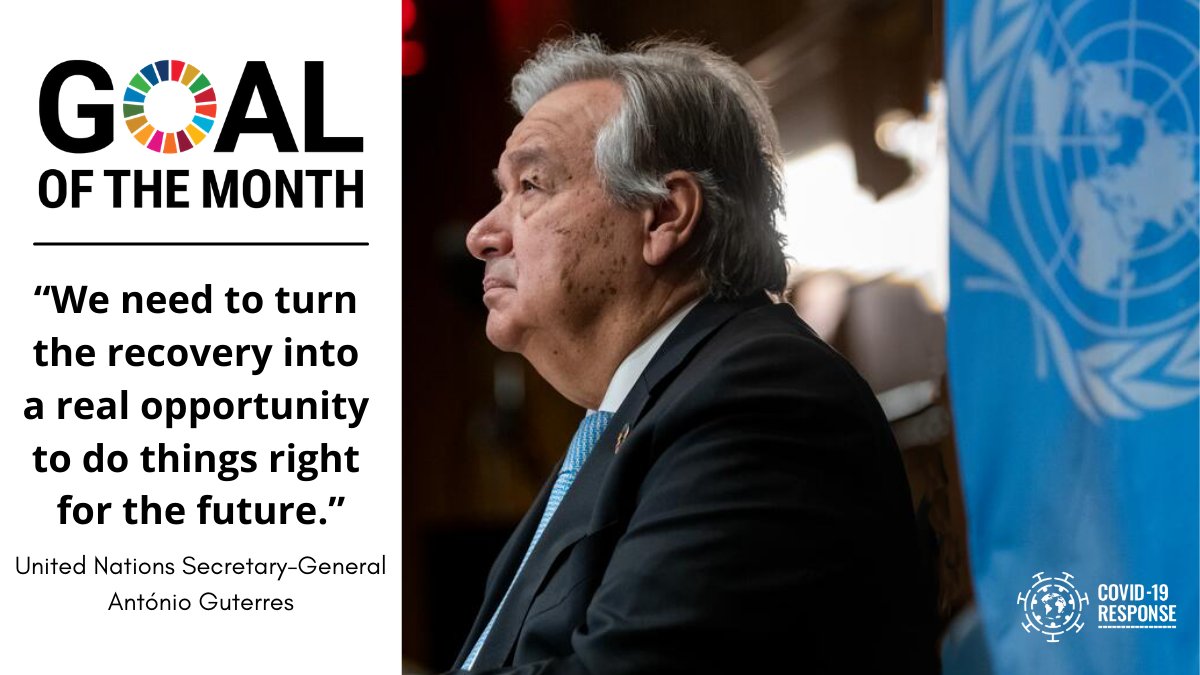 GlobalGoalsUN's tweet photo. "We need to turn the recovery into a real opportunity to do things right for the future." -- @antonioguterres 

In our first edition of 2021, we list 17 major @UN events to look out for this year.

Take a look ➡ https://t.co/Q3vIfHxvsf #GlobalGoals https://t.co/h0z1UJQGkL