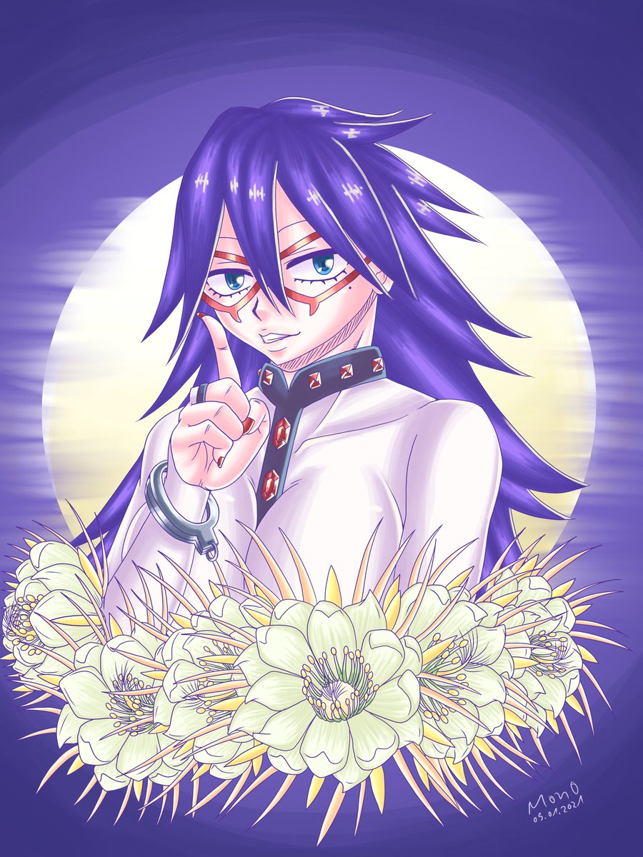 Mono A Twitter This Is A Tribute To Nemurikayama The Queen Of The Night Surrounded By Cereus Flowers Which Carry The Same Title Which Bloom At Night Bokunoheroacademia Myheroacademia Bnha Mha 僕のヒーローアカデミア