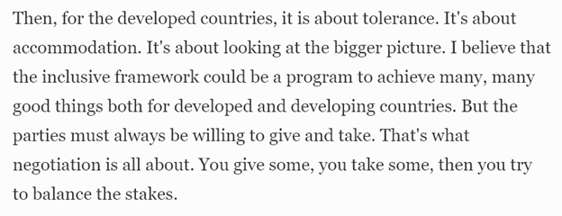 Overall, both  @emmaieze and  @martinhearson declared themselves optimistic about the Inclusive Forum and multilateralism, with  @emmaieze observing