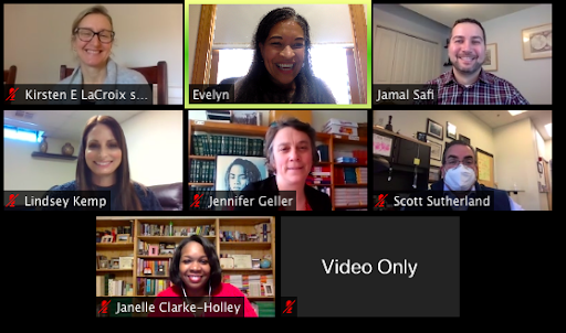 LeadforEquity's tweet photo. Congratulations CSG 7 for sharing and articulating their leadership journeys during their mid-year exhibitions! Jennifer, Lindsey, and Drew reflected on their growth in their residencies, and we look forward to their continued leadership in 2021 and beyond! #prn2020 @lead4equity https://t.co/dvklaUozY0