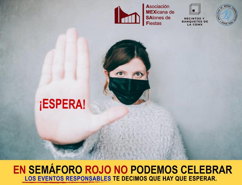 AMEXSAF's tweet photo. La industria de los eventos tenemos un mensaje: 
¡Nuestra ciudad y su gente nos importa y los queremos sanos! Para poder volver a celebrar juntos...  ¡QUÉDATE en casa! Juntos seamos responsables para pronto salir del semáforo rojo. https://t.co/jb9lqlnrKM