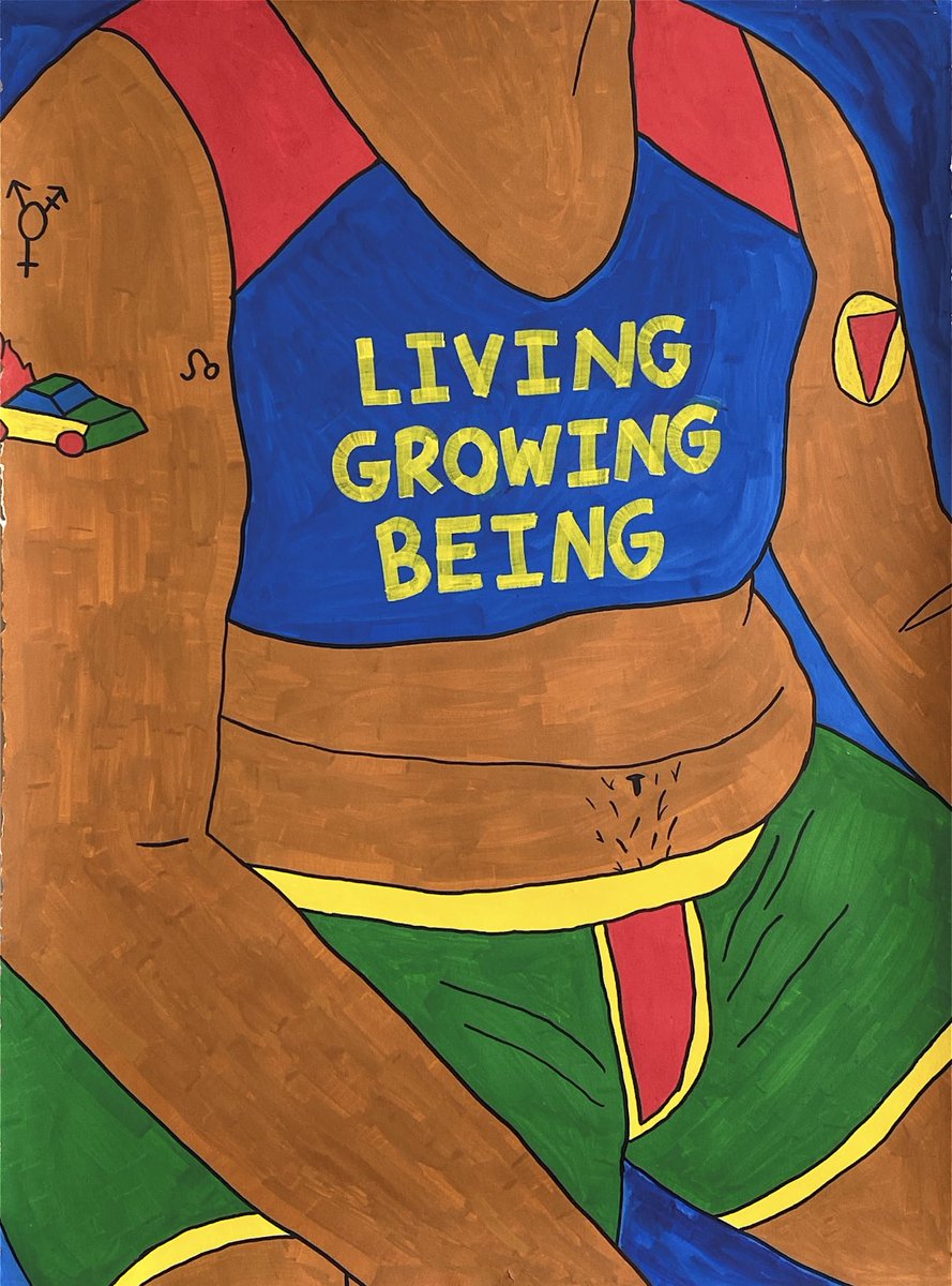 SOFTPRlNTS's tweet photo. i’m a young black/indigenous trans + nonbinary artist!! i make art for and about queer people #PortfolioDay https://t.co/19U2oDr3TA