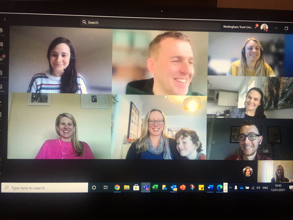 At the risk of sounding ancient, I’m so grateful we live at this time of amazing technology, which enables team meetings such as mine today @NTUEnvironment #lucky #team